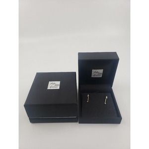 NEW LANA JEWELRY EARRINGS DOUBLE DIAMOND TIER GOLD 14K .30CT TOTAL $3300